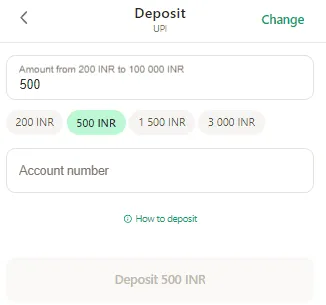 Make a deposit