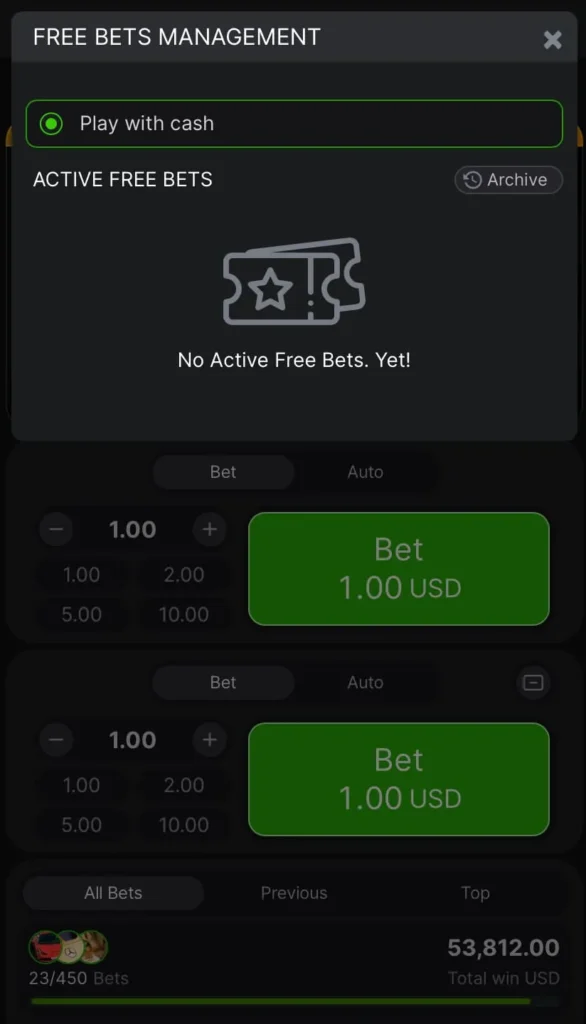 Play Aviator with cash