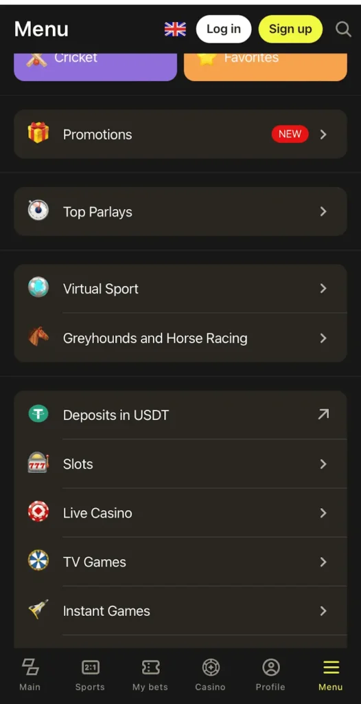 Click on Sign Up to create your account