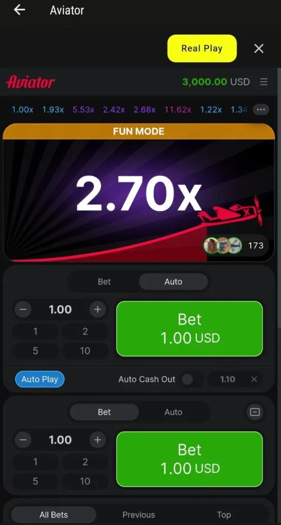 Aviator Autobet Feature