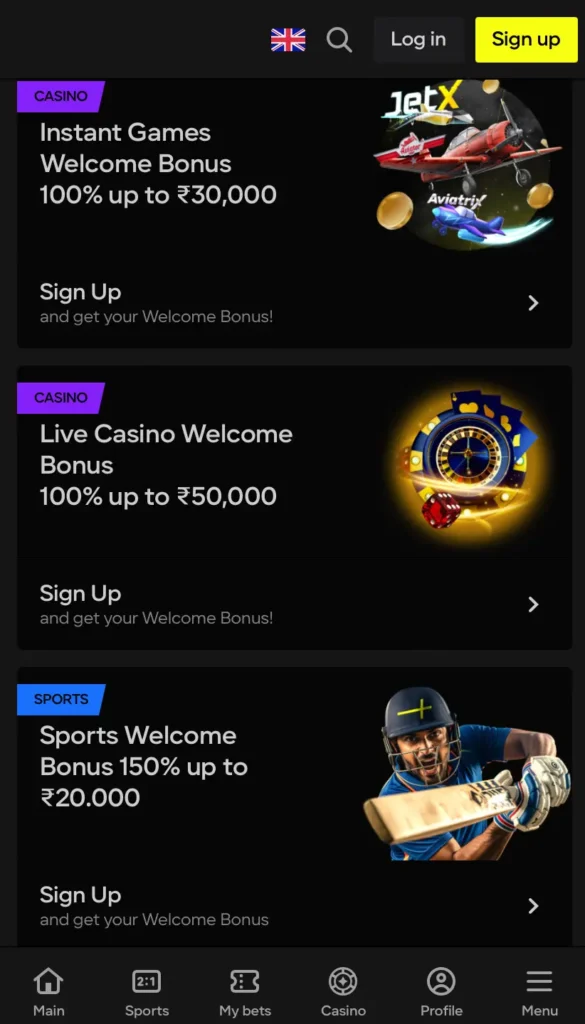 Welcome Bonus for New Aviator Players 